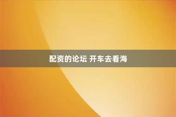 配资的论坛 开车去看海